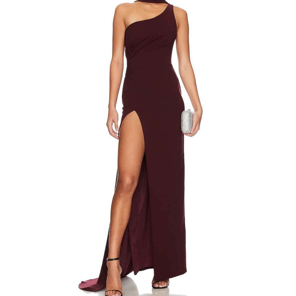 Katie May Amina Gown in Sangria